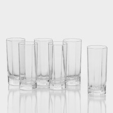 A set of high glass glasses Kosem, 260 ml, 6 pcs