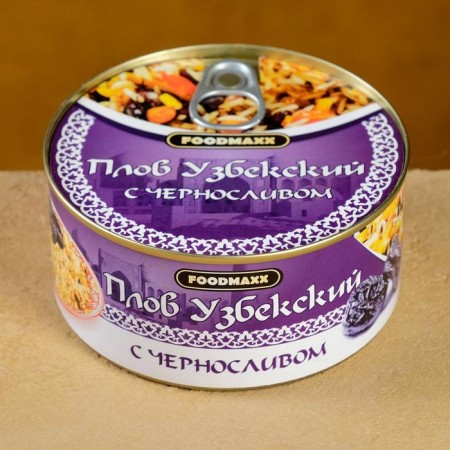 Uzbek pilaf "Festive" with prunes, 325g, canned-2