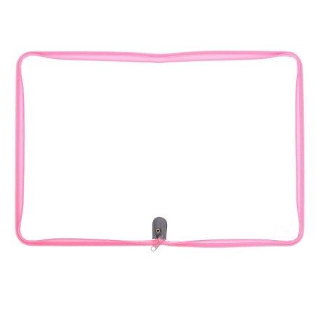Plastic folder A4, 325 x 230 x 25 mm, lightning around, calligrata "office", PM-A4-01, 0.5 mm, transparent, pastel, pink-4