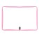 Plastic folder A4, 325 x 230 x 25 mm, lightning around, calligrata "office", PM-A4-01, 0.5 mm, transparent, pastel, pink