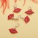 Charmik "lips", red color in gold