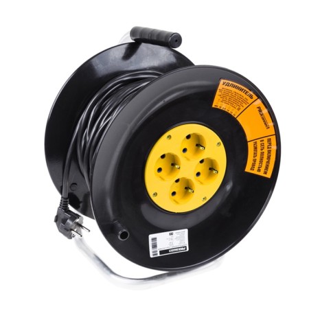 The extension cord on the coil 4 nests with/h 50 m 3x1 mm² Standart Proconnect