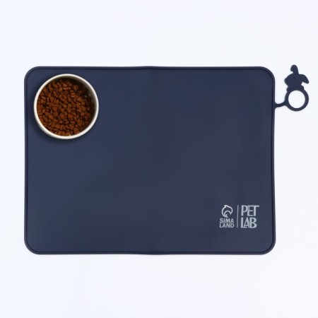 Silicone rug for a bowl, 40 x 30 cm, blue-2