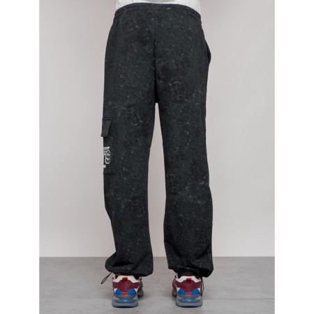 Sports male trousers, size 48, dark green color-7