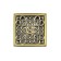 Gag Bronze de Luxe 21962-5602, vertical, d = 100 mm, 100x100 mm, brass, bronze