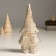 Polystone souvenir "Santa Claus in a golden outfit - surprise" 8.7x8.6x18 cm