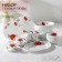 Service table "velvet rose", 37 items, glass ceramic