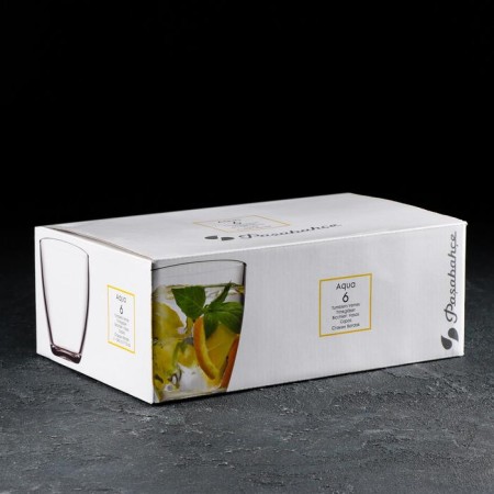 Set of glass glasses "Aqua", 285 ml, 6 pcs-1