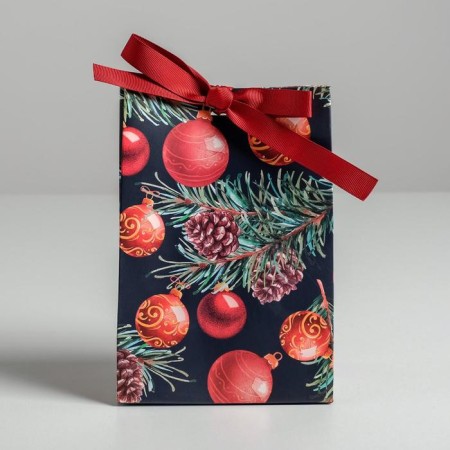 Gift package with the tape "Christmas Toy", 13 x 19 x 9 cm, New Year-1