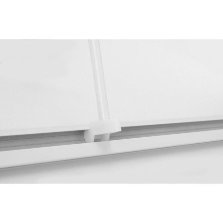 Bathroom cornice (modern design) 90x90 cm, chromium color-5