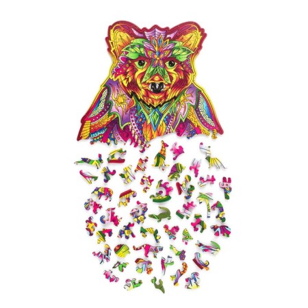 Wooden puzzle "Inspired Bear", 36 × 23 cm-7