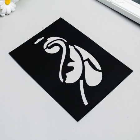 Plastic "pattern" 14.5x20cm stencil-1