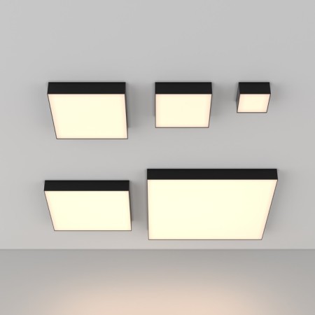 Technical C067CL-L48B3K, LED, 45W, 40x40x5.8 cm, 3600lm, 3600lm, black color, black-3
