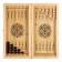 Wooden backgammon with checkers, board game "Dog", 40 x 40 cm