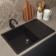 Uperwood Econ UPD-507, oval, color 004 Black matte