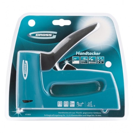 Furniture stapler GROSS 41003, plastic case, 6-16 mm, brackets 13, 53, 300, 6 - 16 mm-7