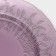 Black dining plate Magistro "French lavender", d = 27 cm, purple color