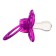 Nipple set - a dummy with a holder, SL, KL +6 months, with a cap "Butterfly", purple