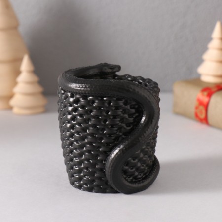 Interior item "Snake Basket" 7*7*4 cm black-3