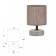 Rivoli Eleanor 1he14, 40 watts ceramics, coffee color