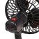 Fan 12.5 cm on a flexible rod in a cigarette lighter plastic 12V Airline ACF-12-02