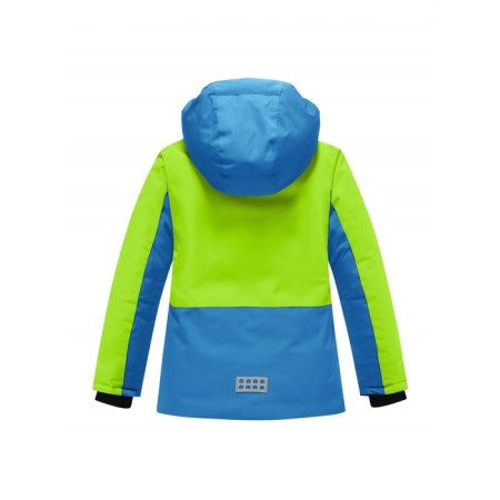 Ski costume for a boy, height 134 cm, green color-2