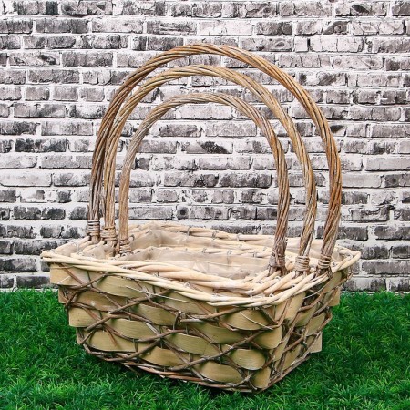 Set of baskets “Crosses”, 3 pcs: 32 × 25 × 13/37 cm, 26 × 18 × 12/33 cm, 20 × 14 × 9/29 cm