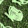 A set of luminous decor "butterflies"