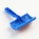 Pucopores without drops semicircular, 8.5 x 13 cm, blue