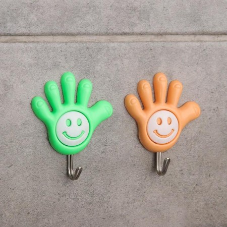 Self-adhesive hooks "Smail pen", 2 pcs, color mix