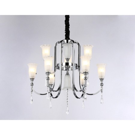 Crystal chandelier with Ambrella Light, Traditional, TR3249, 9HE14, Color Chrome-4