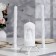 Candle-cylinder wedding "lovers", 14x6.5cm, white, 48 hours, home
