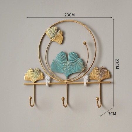 Wall metal hooks "leaves", 23 x 23 x 3 cm, load up to 3 kg-4