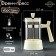 Know -hand teapot French - Magistro press "Boston", 600 ml, glass, milk color