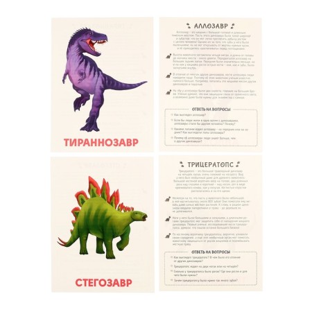 Training cards "Dinosaurs"-7