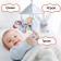 Suspension - Bonnie's Carousel rattle, rubberle, on a crib, stroller, crumb me