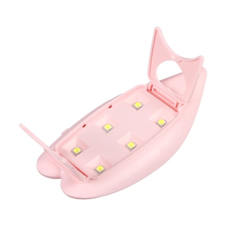 Luf-09, UV/LED gel polish lamp, 6 watts, 6 diodes, pink-5