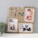 Photo frame LHDF "Family" 33x33 in 3 photos 10x15 cm, col. oak (plastic screen)
