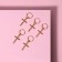 Hair piercing "Cross", 3.7 × 1.3 cm, 5 pcs, golden color