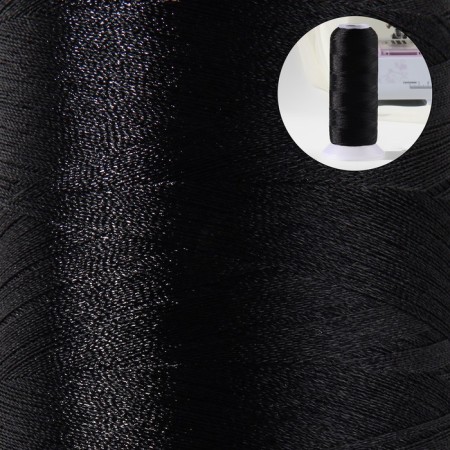 Atlase thread, 120d/2, 3000 yard, black color-1