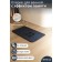 Savanna bathroom and toilet “Memory Foam”, 50 × 80 cm, blue color