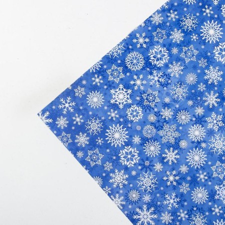 Glossy packaging paper "Snow Waltz", 50 x 70 cm, New Year