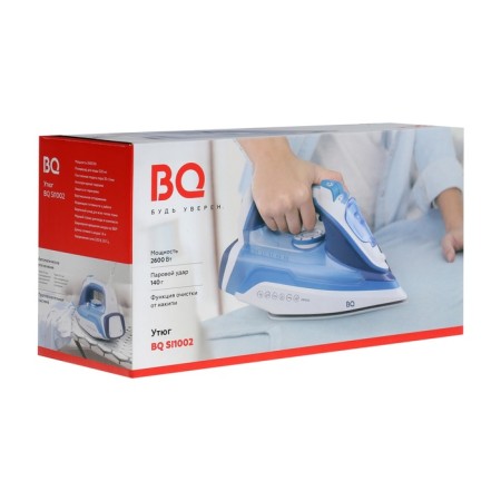 Iron BQ SI1002, 2600 W, ceramic sole, 30 g/min, 320 ml, white-red-3