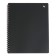 Notebook 60 sheets, in a cage, on a crest, basy, plastic cover, black