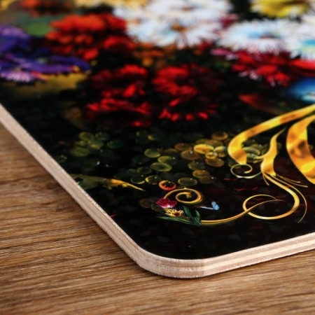 Groot board is large "best mother -in -law", flowers, 19.5 × 27.5 cm-2