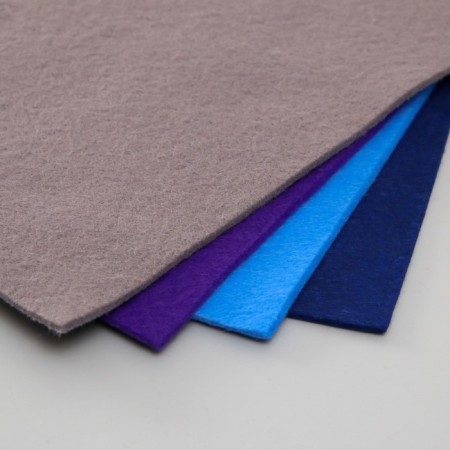 A set of soft felt "Astra" (4 pcs) Assorted, 3 mm, 400 gr. 20x30 cm-1