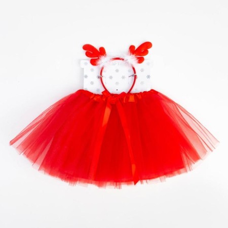 KAFTAN photo shoot "Christmas deer": a three -layer skirt and a rim-6