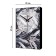 Carty clock is wall-mounted, interior "Story", smooth move, 57 x 35 x 4 cm