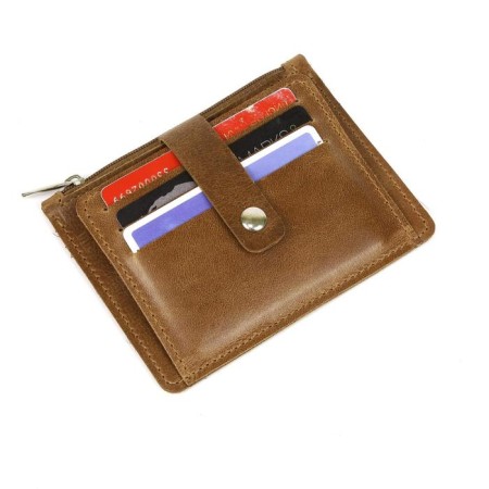 Cartholder on the button, brown color