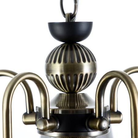 Chandelier NH5270/5 AB+BK bronze/black 5x40W E27 64x61x85cm-5